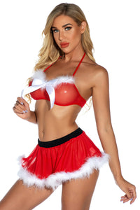 Naughty and Nice Bra Set