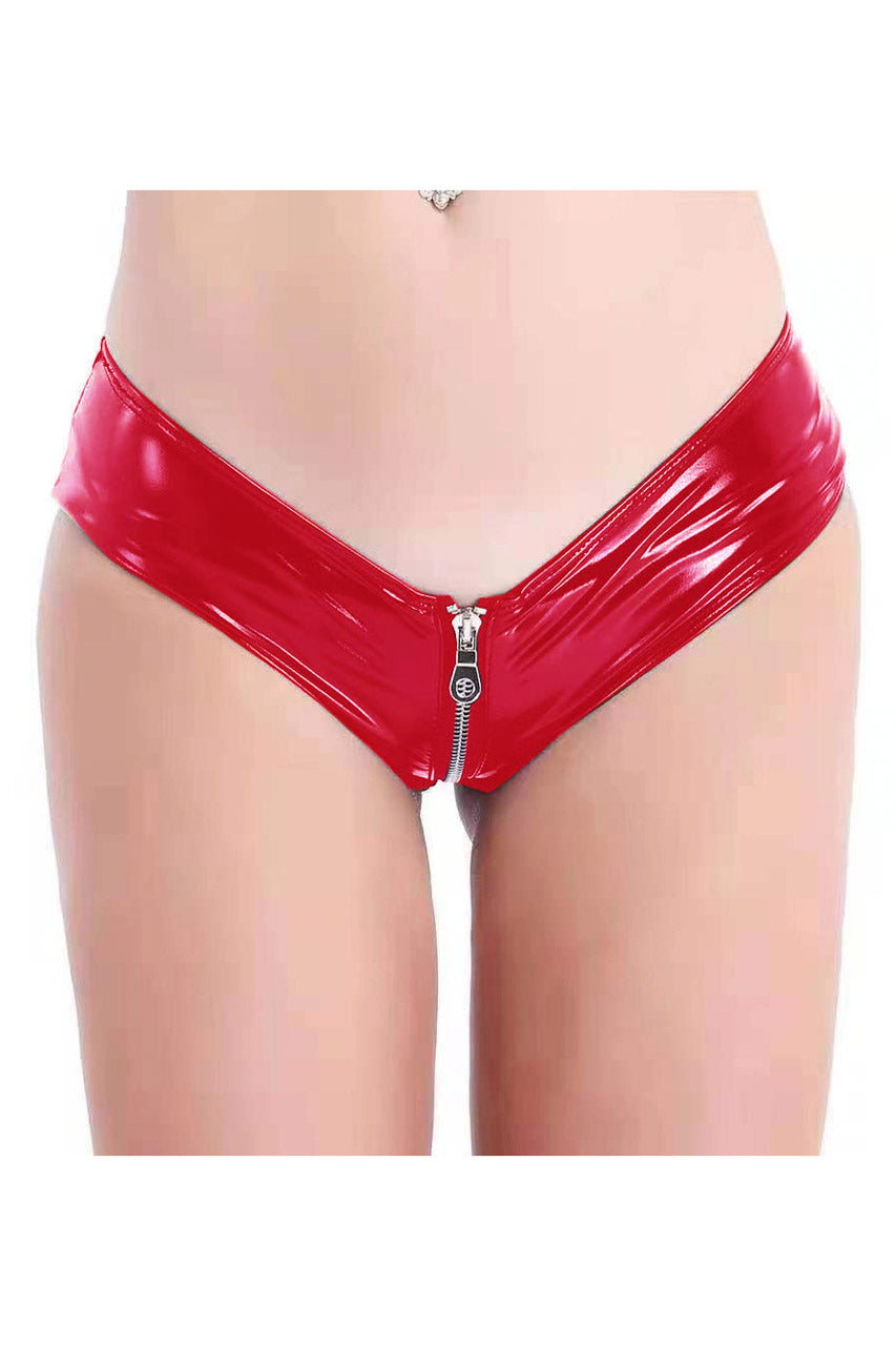 Zipper Chic Vinyl Panty