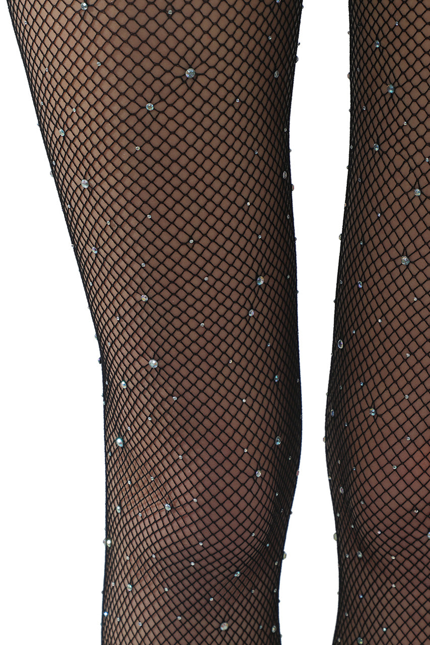 Glam Diamond Fishnet Pantyhose