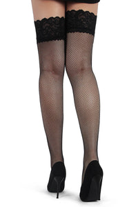 Curvy Lace Net Stockings