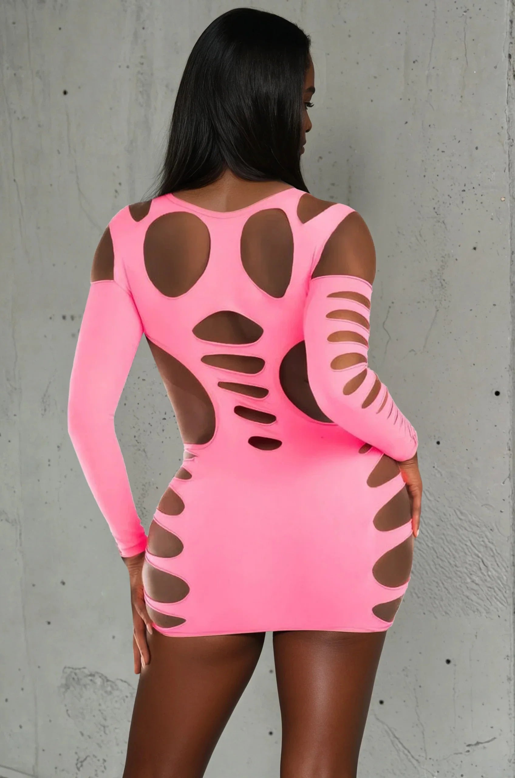 Cutout Chic Seamless Dress