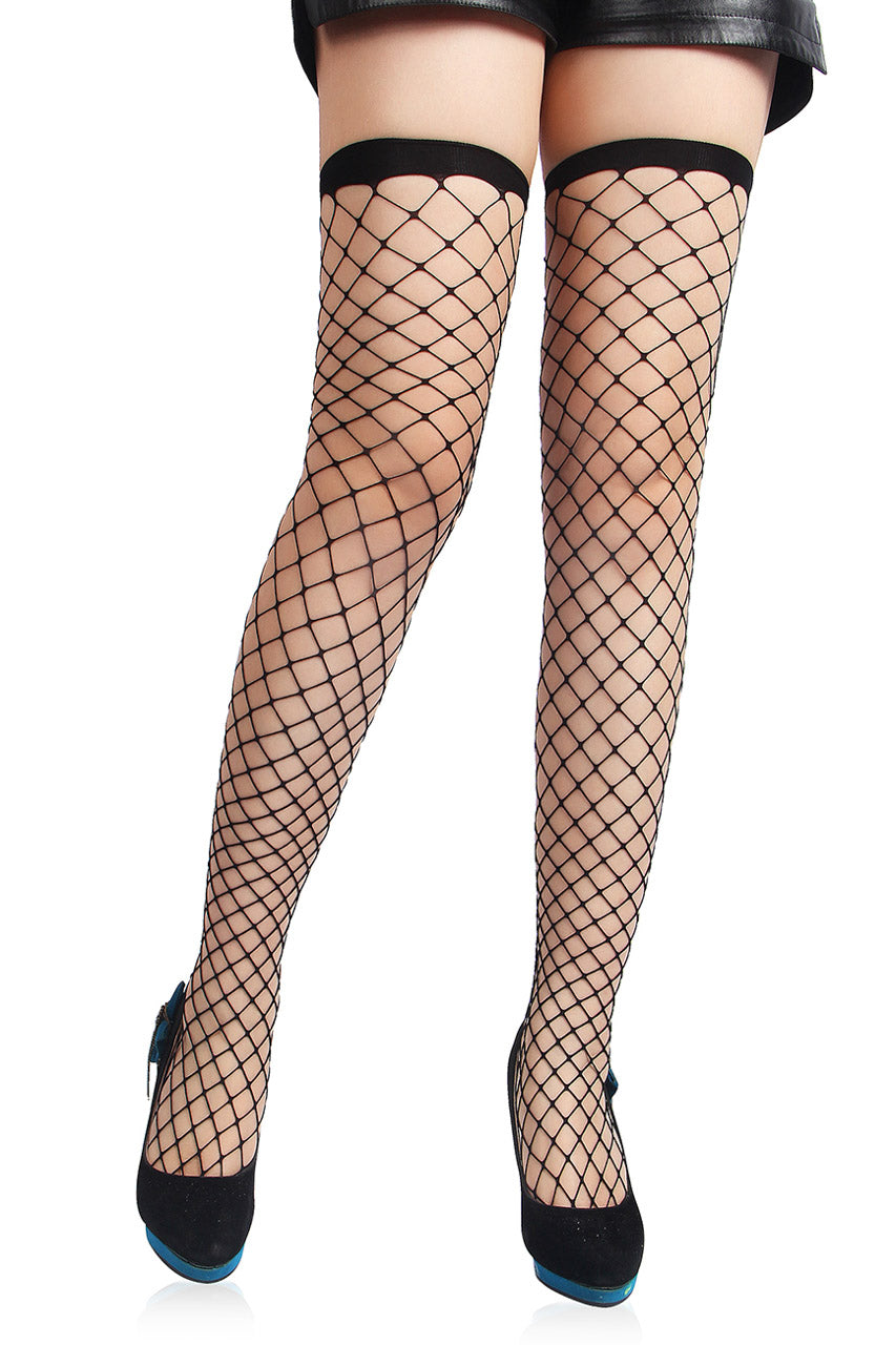 Sleek Seduction Fishnet Stockings