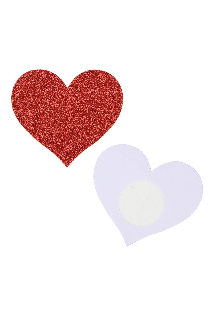 Ruby Sparkle Heart Pasties