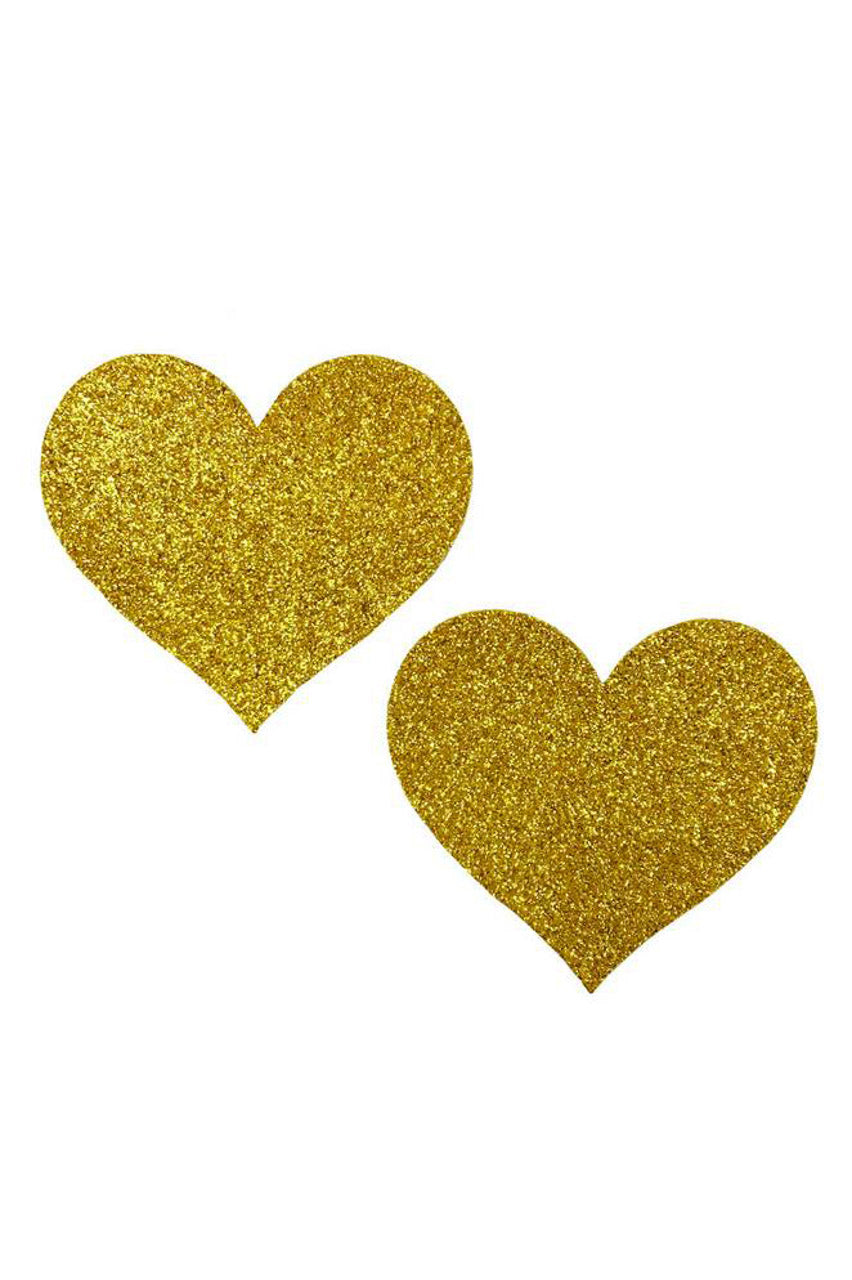 Golden Glam Heart Pasties