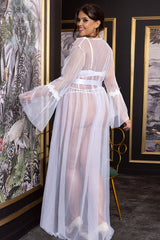 Alluring Long Sleeve Mesh Gown