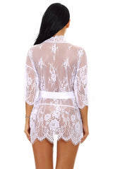 Whispering Elegance Mesh Robe