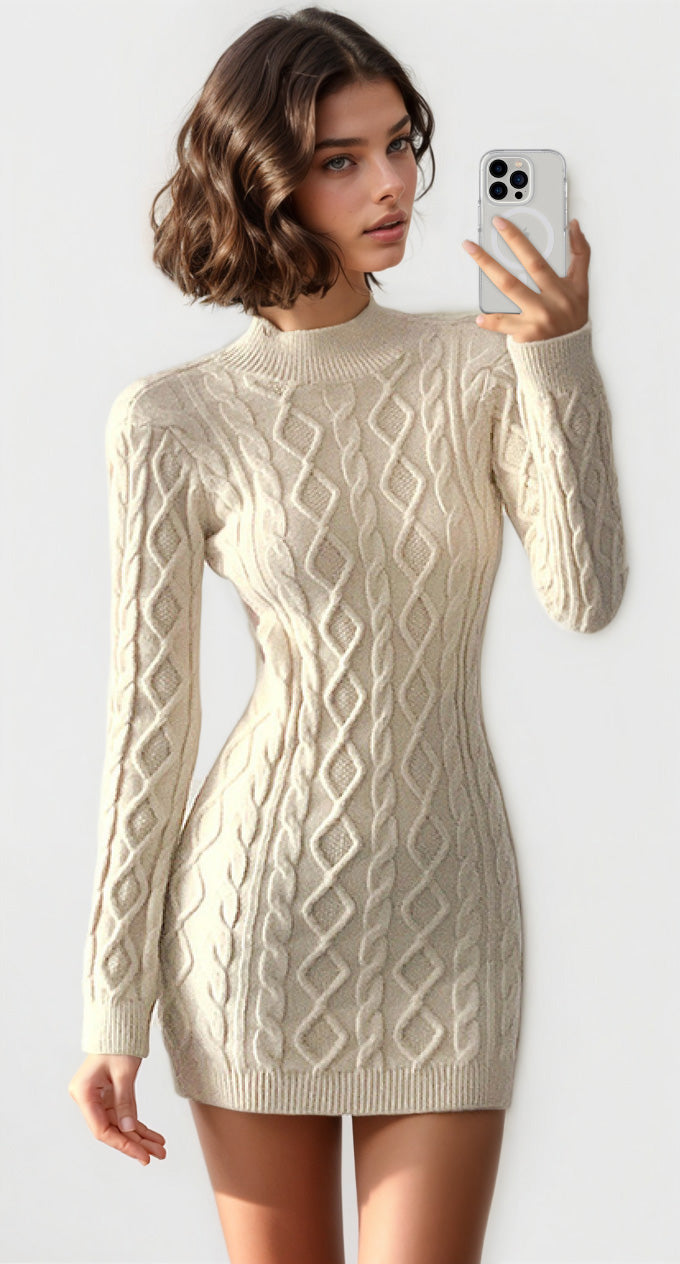 Cozy Cutie Knit Mini Dress