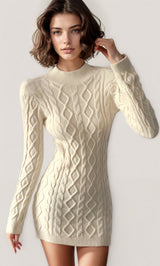 Cozy Cutie Knit Mini Dress