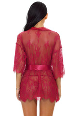 Whispering Elegance Mesh Robe