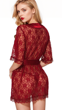 Sultry Lace Enchantment Robe